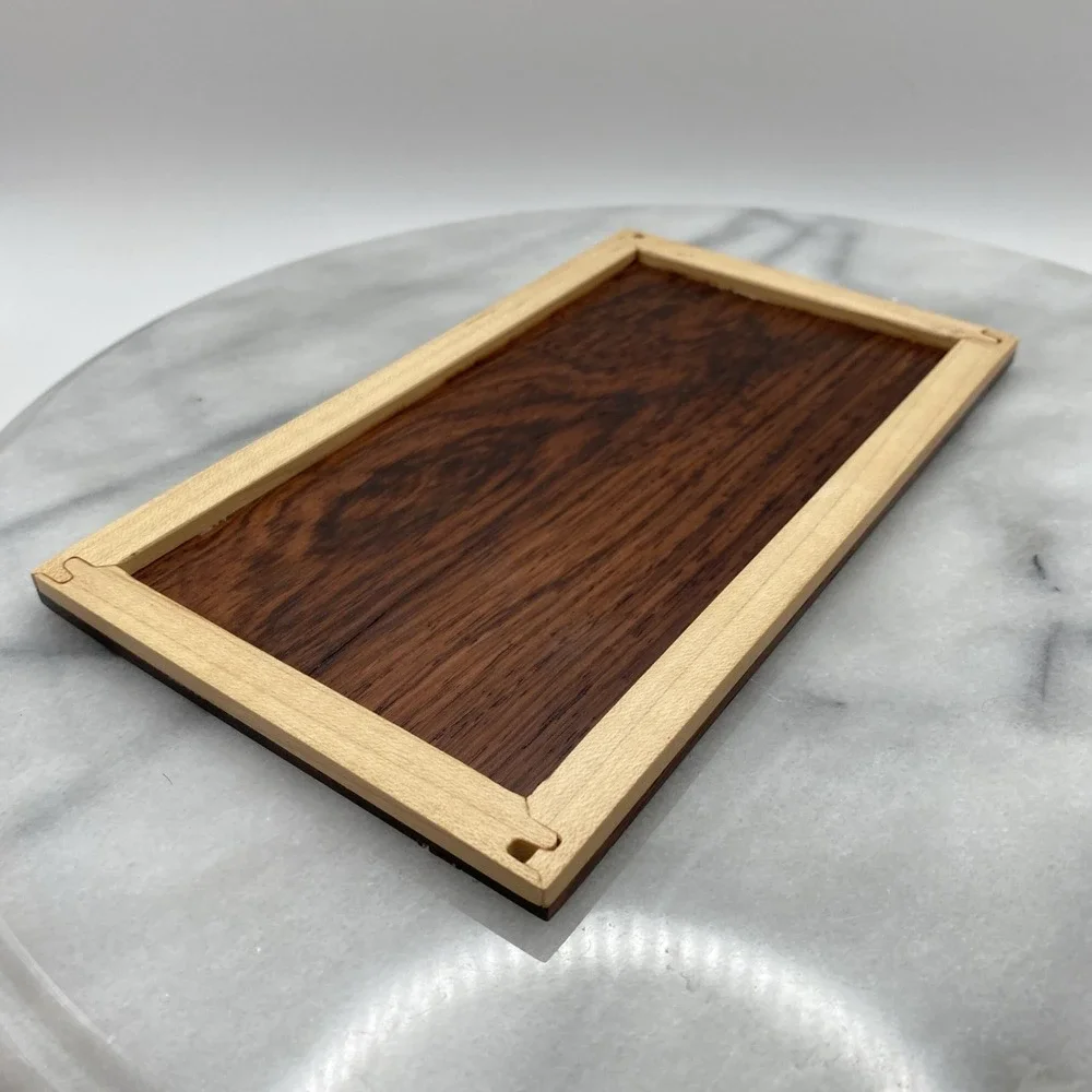 Maple Wood Trinket/Jewelry Box /Removeable Lid/ Inlay Wood 7